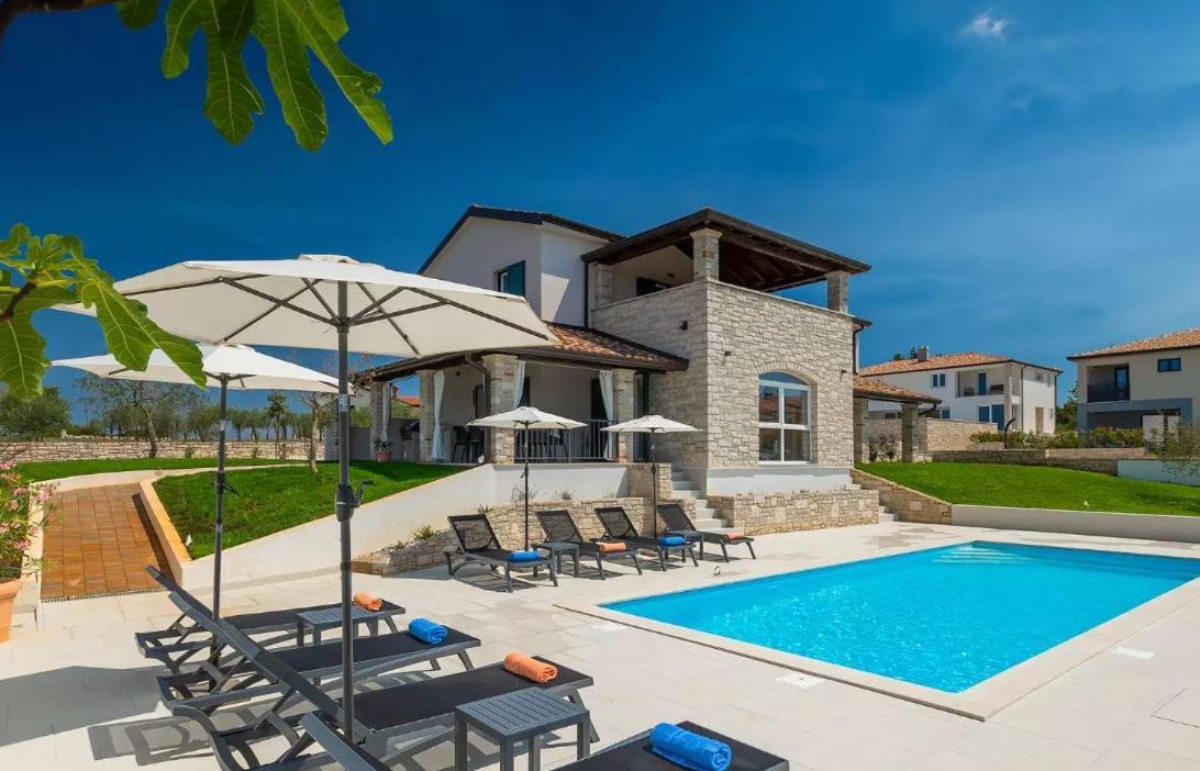Villa Victoria Istra - Heated Pool Nova Vas  ภายนอก รูปภาพ